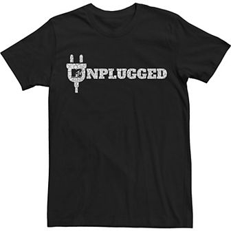 Big & Tall MTV Unplugged Crackle Vintage Logo Tee