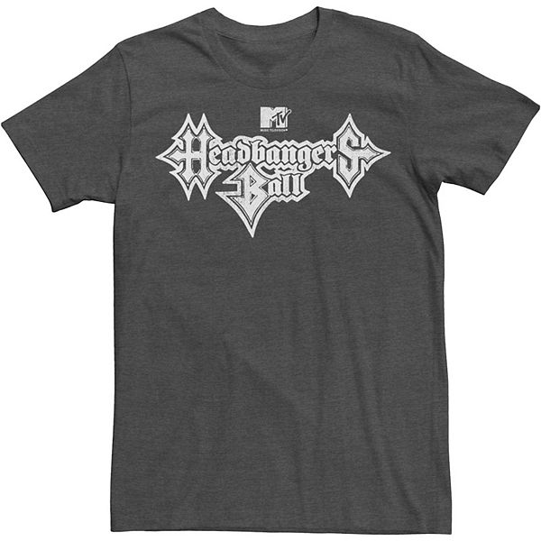 Big & Tall MTV Headbangers Ball Metal Text Tee