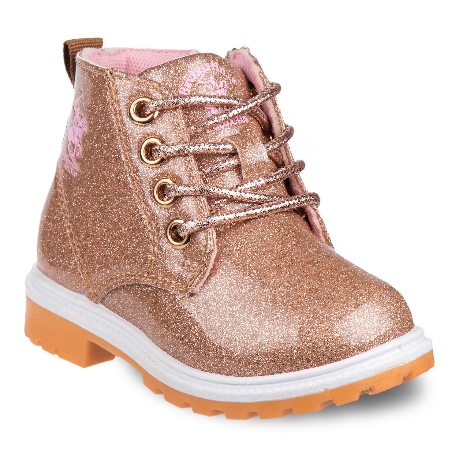 girls gold ankle boots