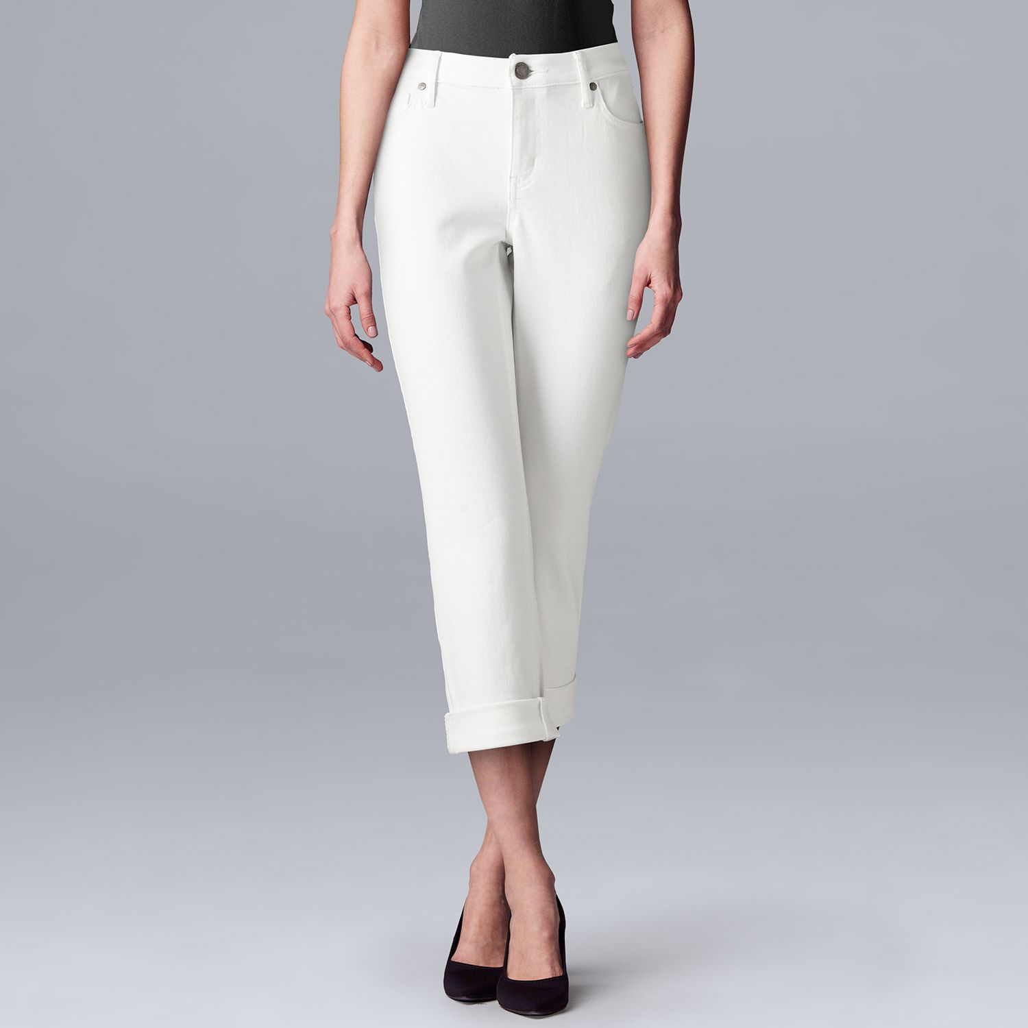 kohls vera wang capri jeans