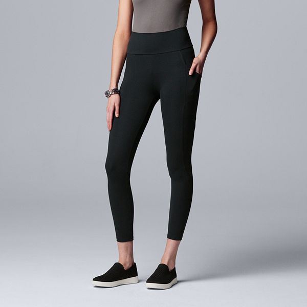 Simply Vera Vera Wang Leatherette Leggings