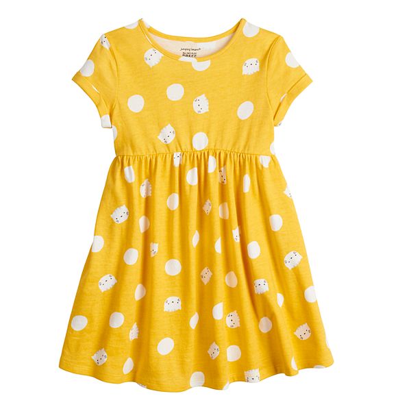 Toddler Girl Jumping Beans® Roll-Cuff Babydoll Dress