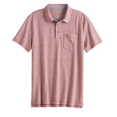 Men's Sonoma Goods For Life® Striped Jersey Pocket Polo in Regular and Slim Fit