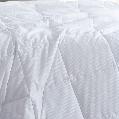 London Fog Embossed Dot Seersucker Down-Alternative Comforter