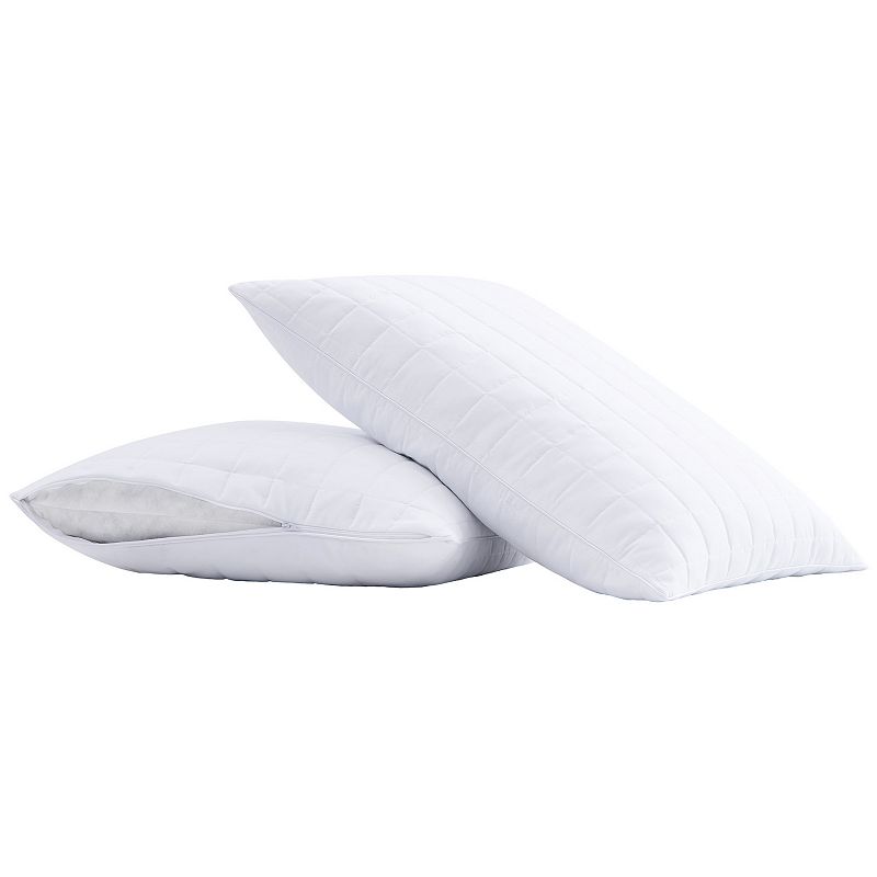 London Fog Supreme Memory Foam 2-Pack Pillow, White, Standard