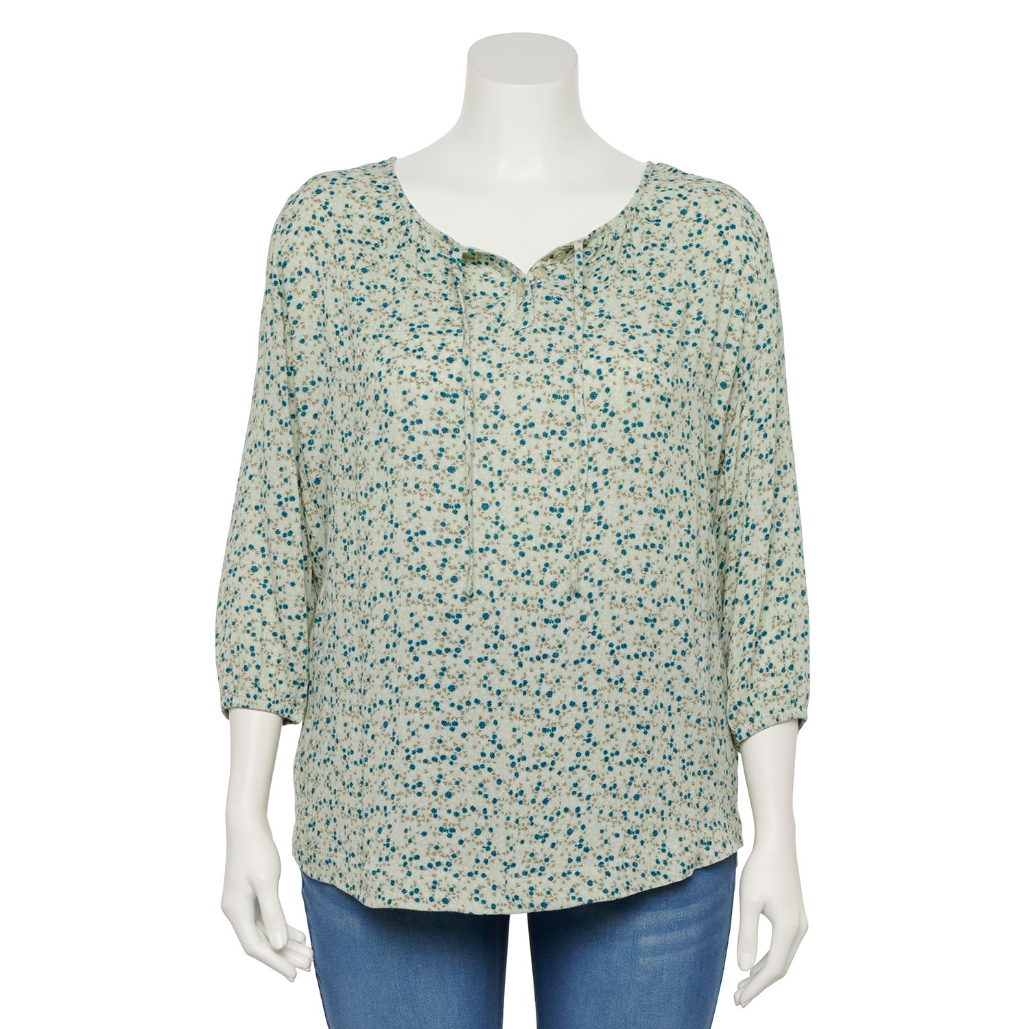 kohls womens peasant tops