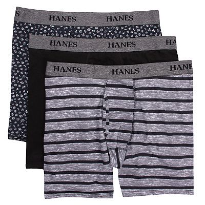 Men's Big Tall Hanes Ultimate® 3-pack Tagless Stretch Boxer