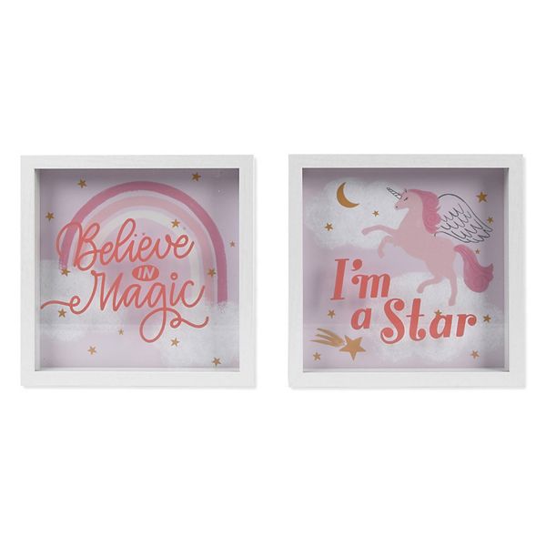 The Big One Kids™ Unicorn Magic Wall Art 2piece Set
