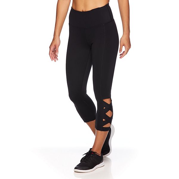 Women s Gaiam Om Lotus High Waisted Capri Leggings