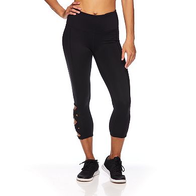 Women's Gaiam Om Lotus High-Waisted Capri Leggings