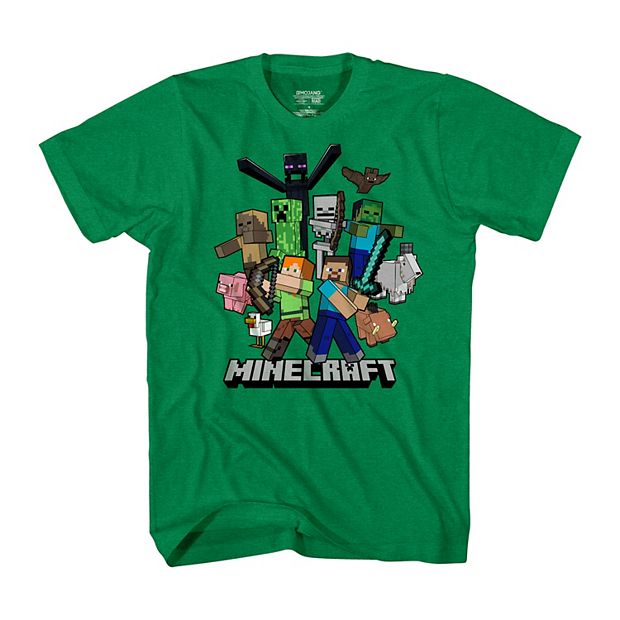 Boys 8 20 Short Sleeve Minecraft Graphic Tee