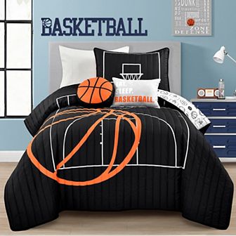 Lush Decor Basketball Game Quilt Set