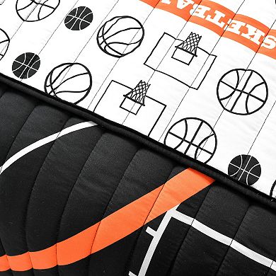 Lush Decor Basketball Game Quilt Set