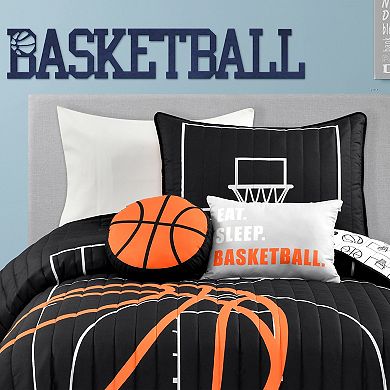 Lush Decor Basketball Game Quilt Set