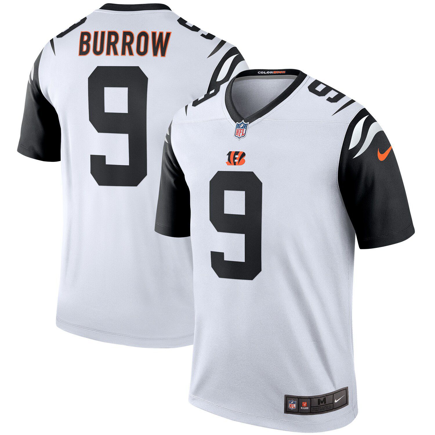 joe burrow white jersey