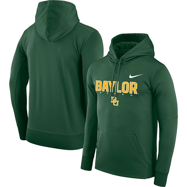 Men's Nike Green Baylor Bears Facility Performance Pullover Hoodie