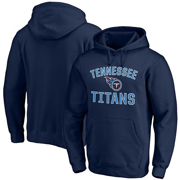 Tennessee Titans Nike Sideline Athletic Stack Performance Pullover Hoodie -  Navy