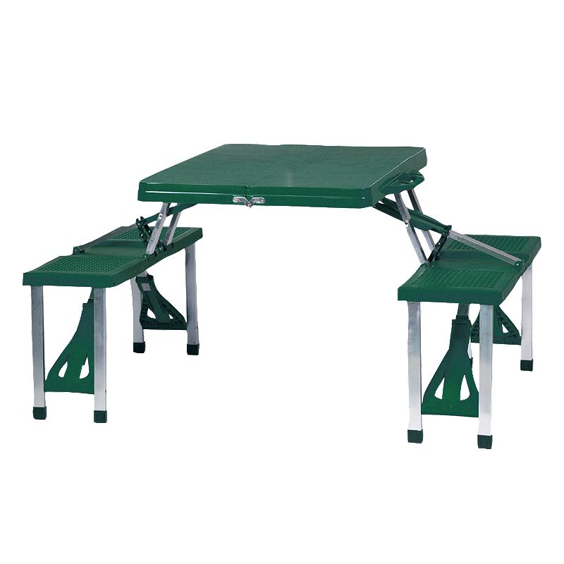 Picnic Time Foldable Table, Green