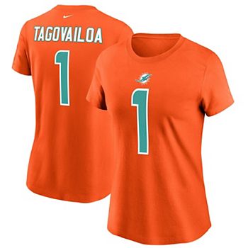 Tua Tagovailoa Miami Dolphins Nike Name & Number T-Shirt - Orange