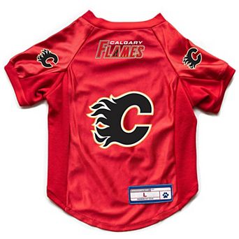 Little Earth Red Calgary Flames Pet Stretch Jersey