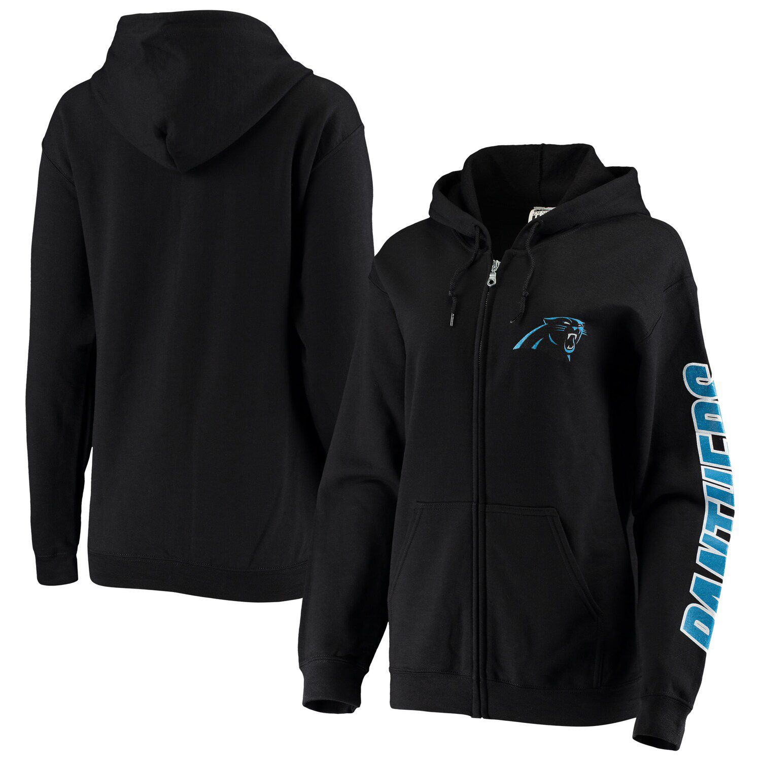 carolina panthers zip up hoodie