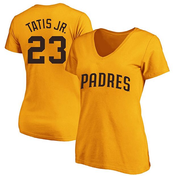 Women's Fernando Tatís Jr. Gold San Diego Padres Plus Size Name