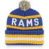 Men's '47 Royal Los Angeles Rams Legacy Bering Cuffed Knit Hat with Pom