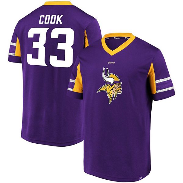 Women's Fanatics Branded Dalvin Cook Purple Minnesota Vikings Player Icon  Name & Number V-Neck T-Shirt