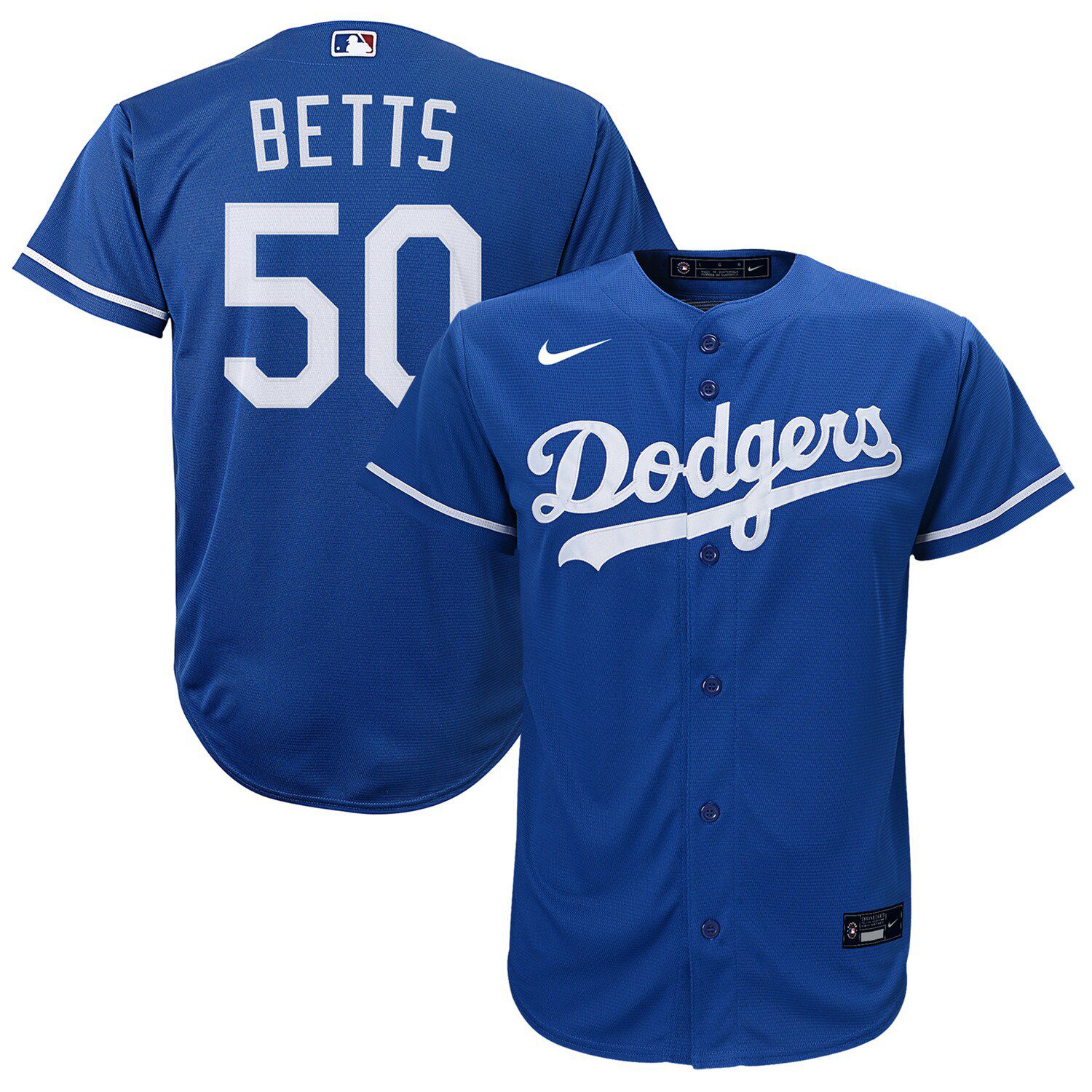 Men's Majestic Mookie Betts Royal Los Angeles Dodgers Big & Tall Replica Player Jersey