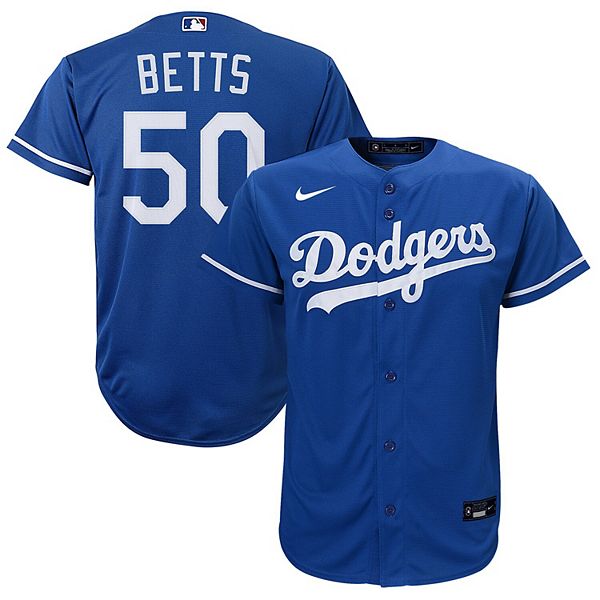 Mookie Betts Signed Nike Baseball Jersey Los Angeles Dodgers JSA