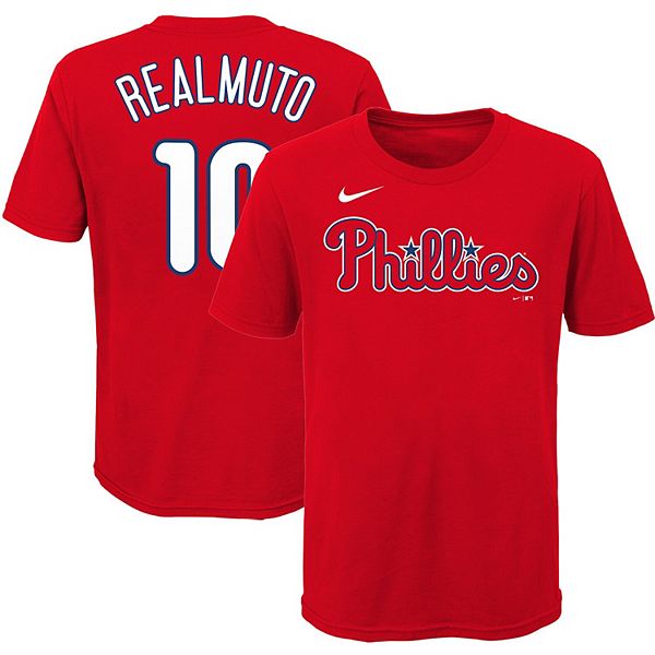  500 LEVEL J.T. Realmuto Youth Shirt (Kids Shirt, 6-7Y Small,  Tri Gray) - J.T. Realmuto Team W WHT: Clothing, Shoes & Jewelry