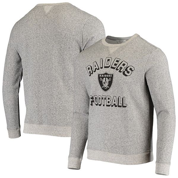 Men's Junk Food Heathered Charcoal Las Vegas Raiders Marled Pullover  Sweatshirt