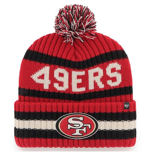 Youth Scarlet San Francisco 49ers Tailgate Cuffed Knit Hat with Pom