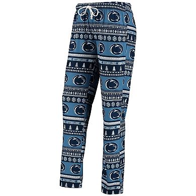 Women's Concepts Sport Navy Penn State Nittany Lions Holiday Long Sleeve Top & Pants Sleep Set