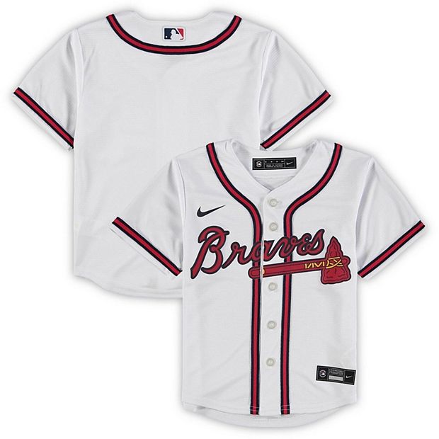 Men's Nike Atlanta Braves Home Replica Jersey (White) Small