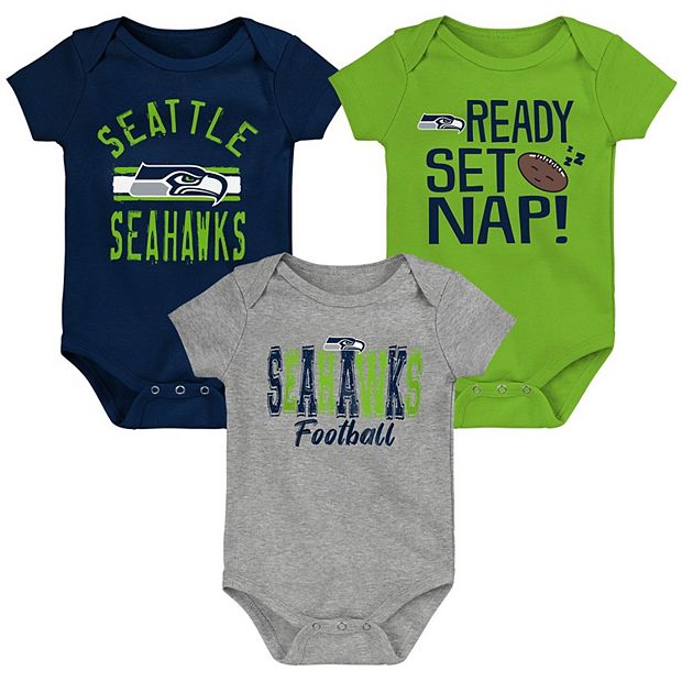 Official Seattle Seahawks Baby Rompers, Infant Seahawks Clothing, Newborn  Onesie, Baby Seahawks Bodysuit