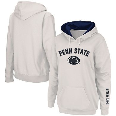Women's White Penn State Nittany Lions Arch & Logo 1 Pullover Hoodie