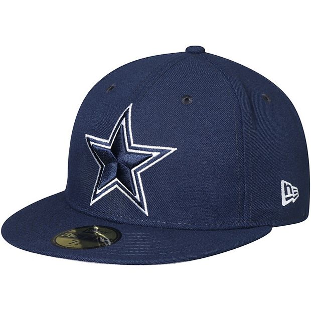 Men's New Era Gray/Navy Dallas Cowboys Omaha II 59FIFTY Fitted Hat