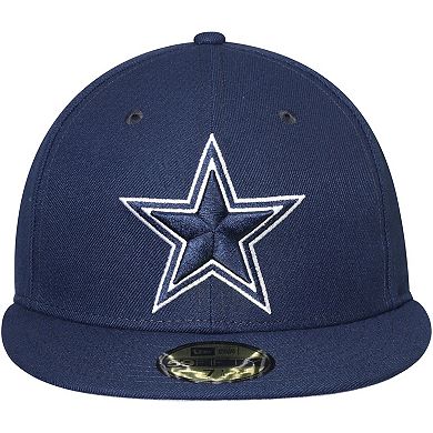 Men's New Era Navy Dallas Cowboys Omaha II 59FIFTY Fitted Hat