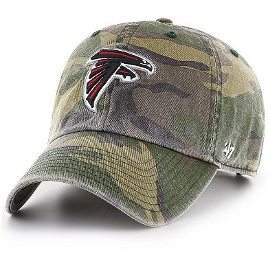 Men's '47 Camo Atlanta Falcons Woodland Clean Up Adjustable Hat