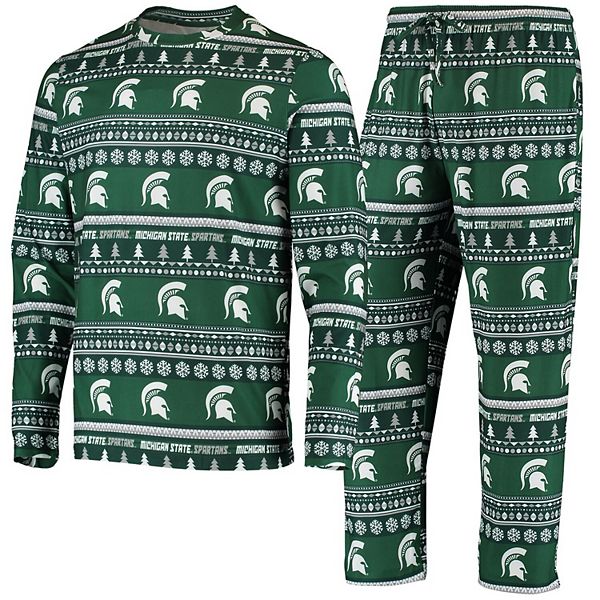 Men s Concepts Sport Green Michigan State Spartans Ugly Sweater