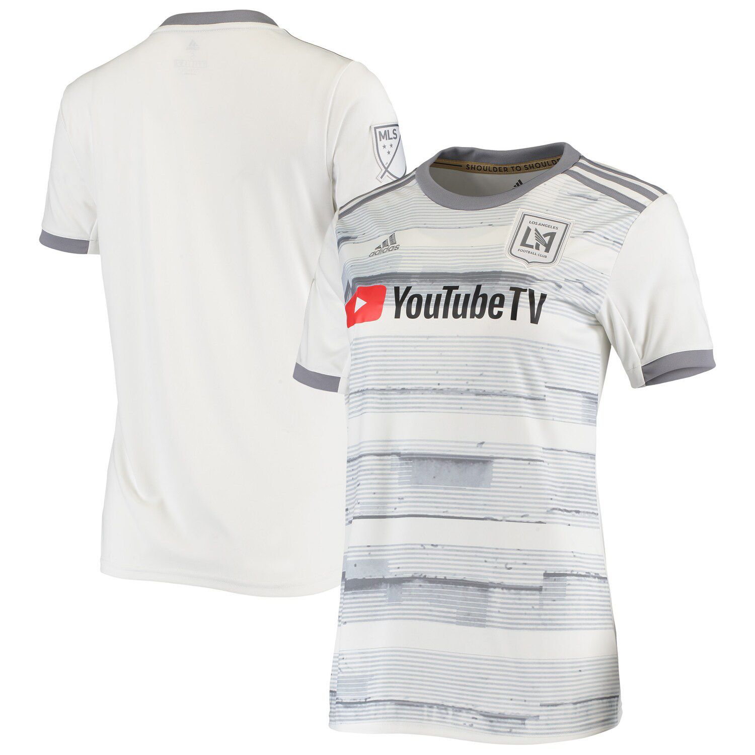 Adidas Men's MLS Los Angeles FC Training Jersey, Grey/White 