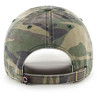 Men's '47 Camo Chicago Bears Woodland Clean Up Adjustable Hat