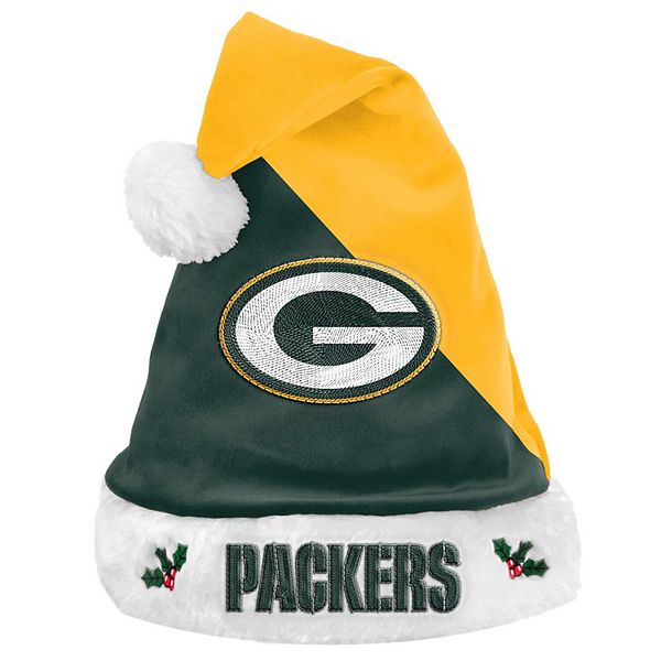 FOCO Green Bay Packers Logo Santa Hat