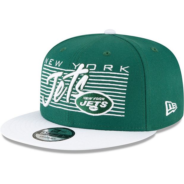 Men's New Era Green/White New York Jets Retro 9FIFTY Snapback Hat