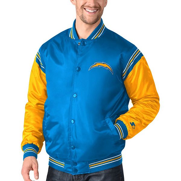 Starter Los Angeles Chargers Home Team Half-Zip Jacket M / Chargers Light Blue Mens Outerwear