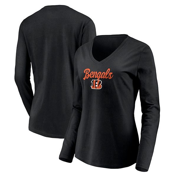 Women's Fanatics Branded Black Cincinnati Bengals Over Under