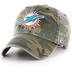 47 Brand / Men's Miami Dolphins Clean Up Aqua Adjustable Hat