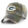 Men's '47 Camo Green Bay Packers Woodland Clean Up Adjustable Hat
