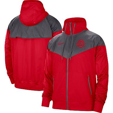 Men's Nike Scarlet Ohio State Buckeyes Windrunner Full-Zip Jacket